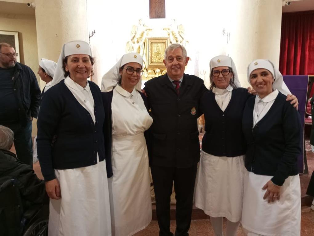 Le Dame Unitalsi di Canicattini Bagni col presidente Chimirri